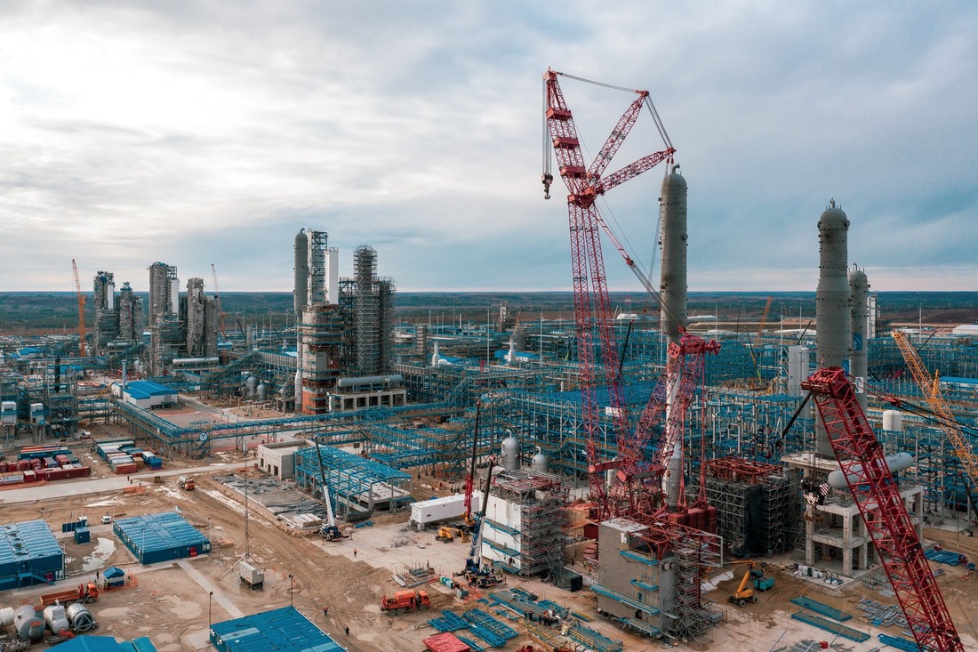 Construction site of Amur Gas Processing Plant